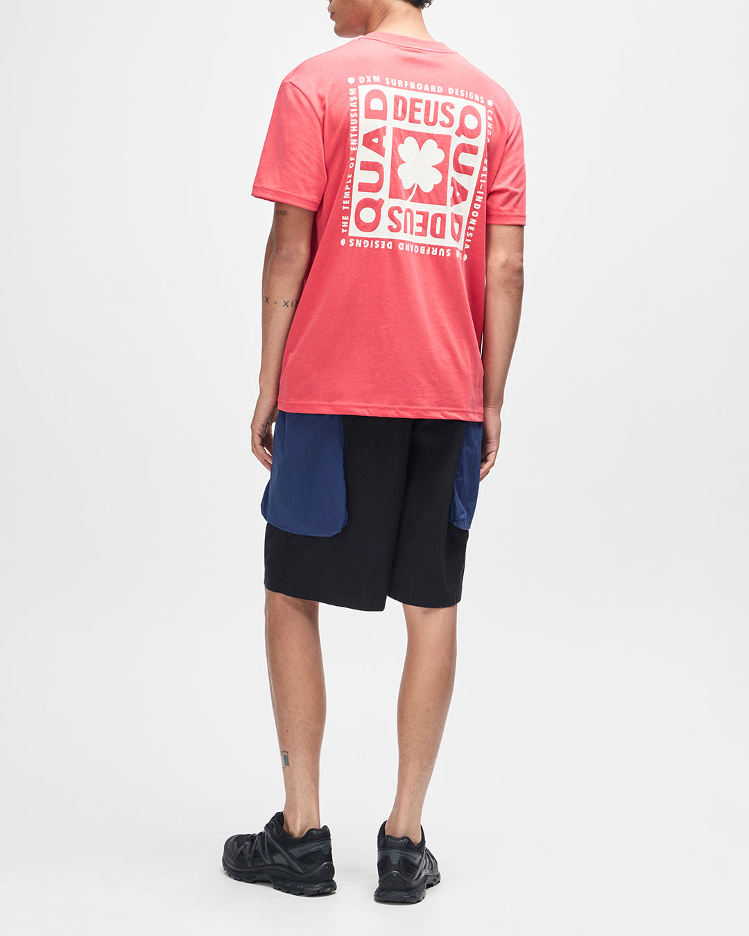 T-Shirts | Deus Ex Machina | Quad Tee - Melon Red – Deus Ex