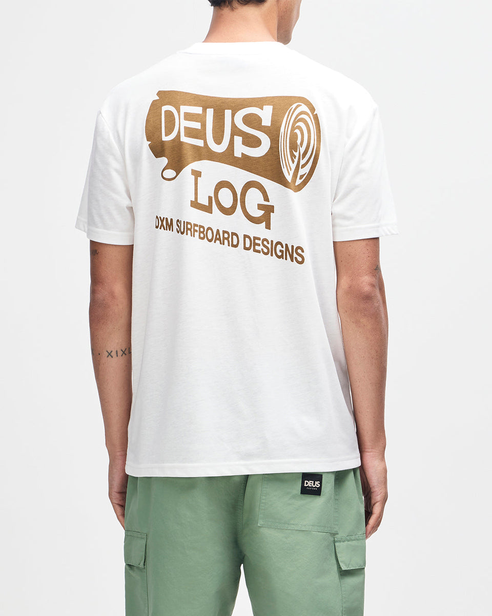 T-Shirts | Deus Ex Machina | Log Tee - Mechanic Blue – Deus Ex Machina ...