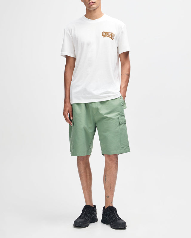 T-shirt Log - Blanc vintage