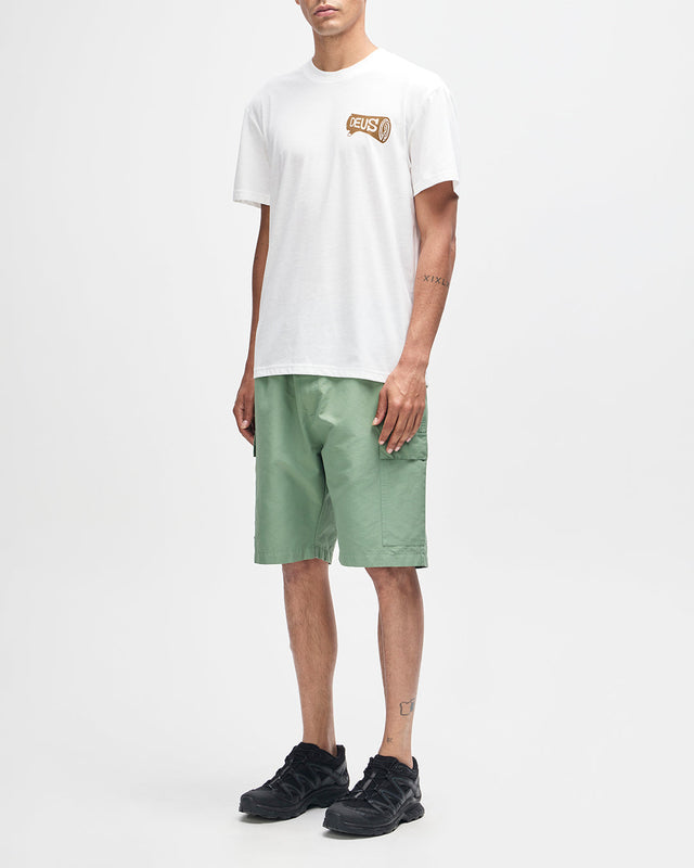 T-shirt Log - Blanc vintage