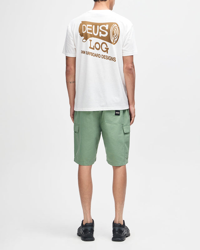 T-shirt Log - Blanc vintage