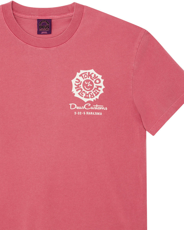 Camiseta Tokyo Address - Rojo melón