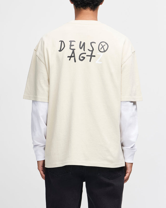Deus x AGTZ Twin Tail Series Tee - Bone White