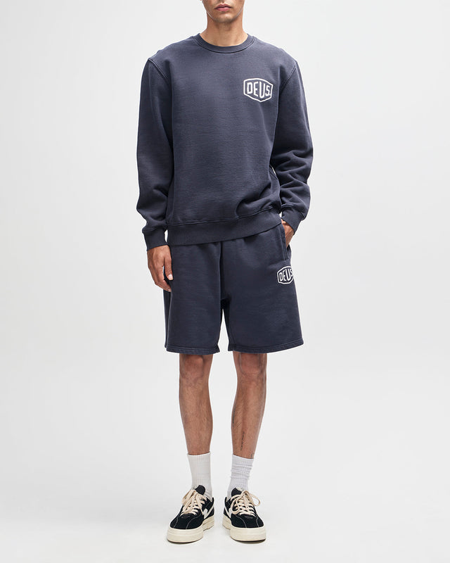 Shield Garment Dyed Track Short - Black