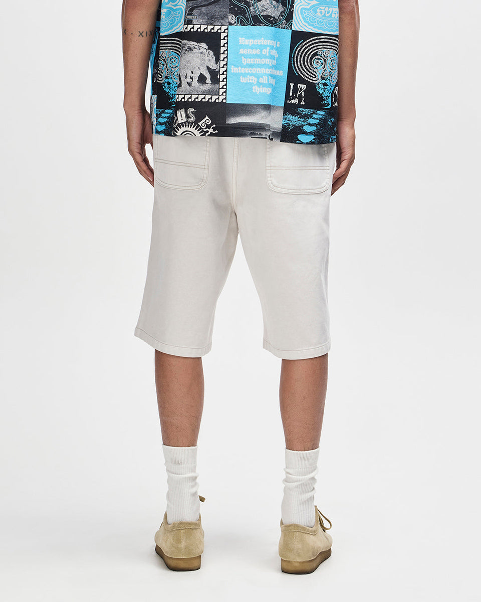 Walk Shorts | Deus Ex Machina | Stringer Walk Short - Dirty White ...