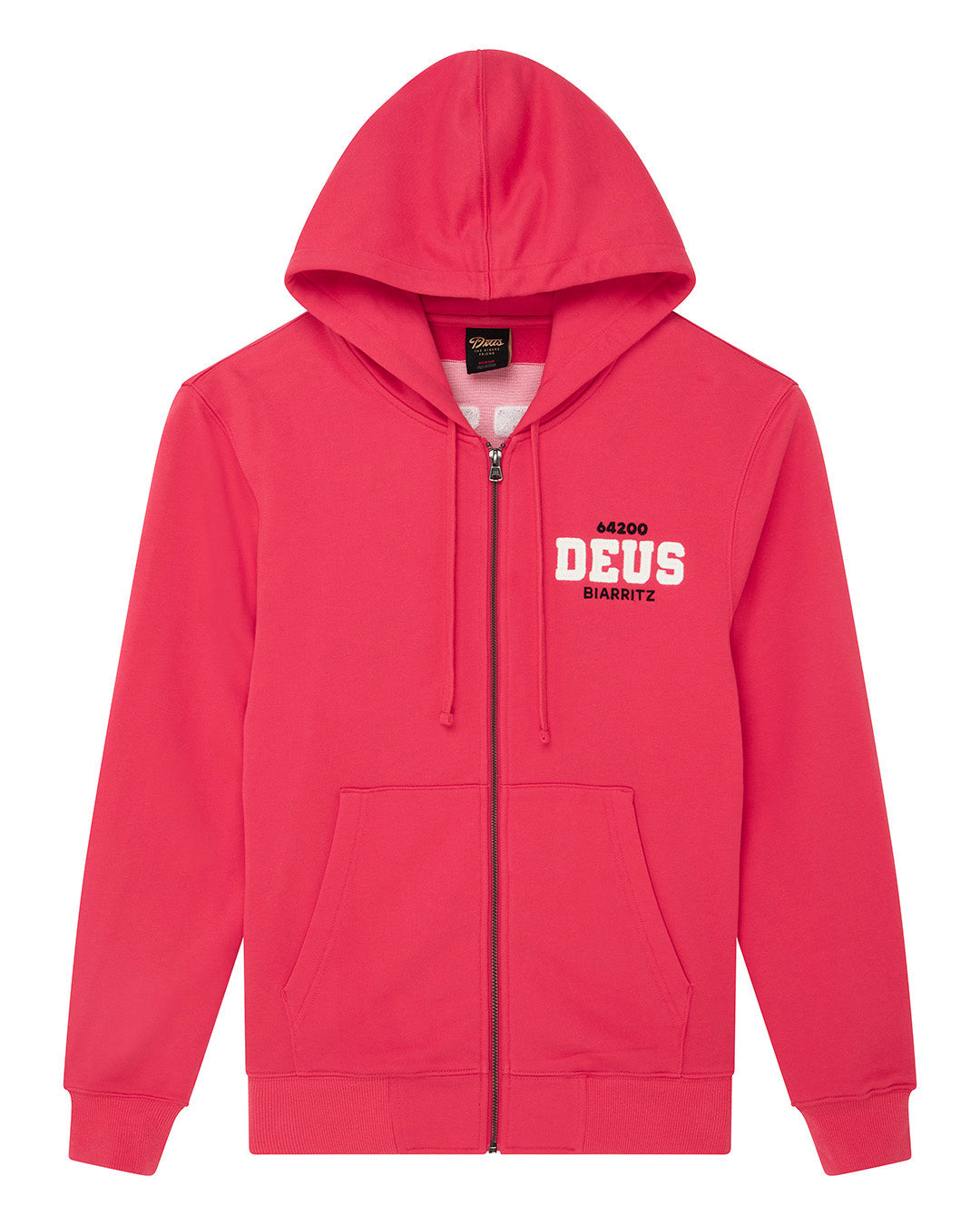 Sweaters | Deus Ex Machina | Buck Up Zip Hoodie - Melon Red – Deus