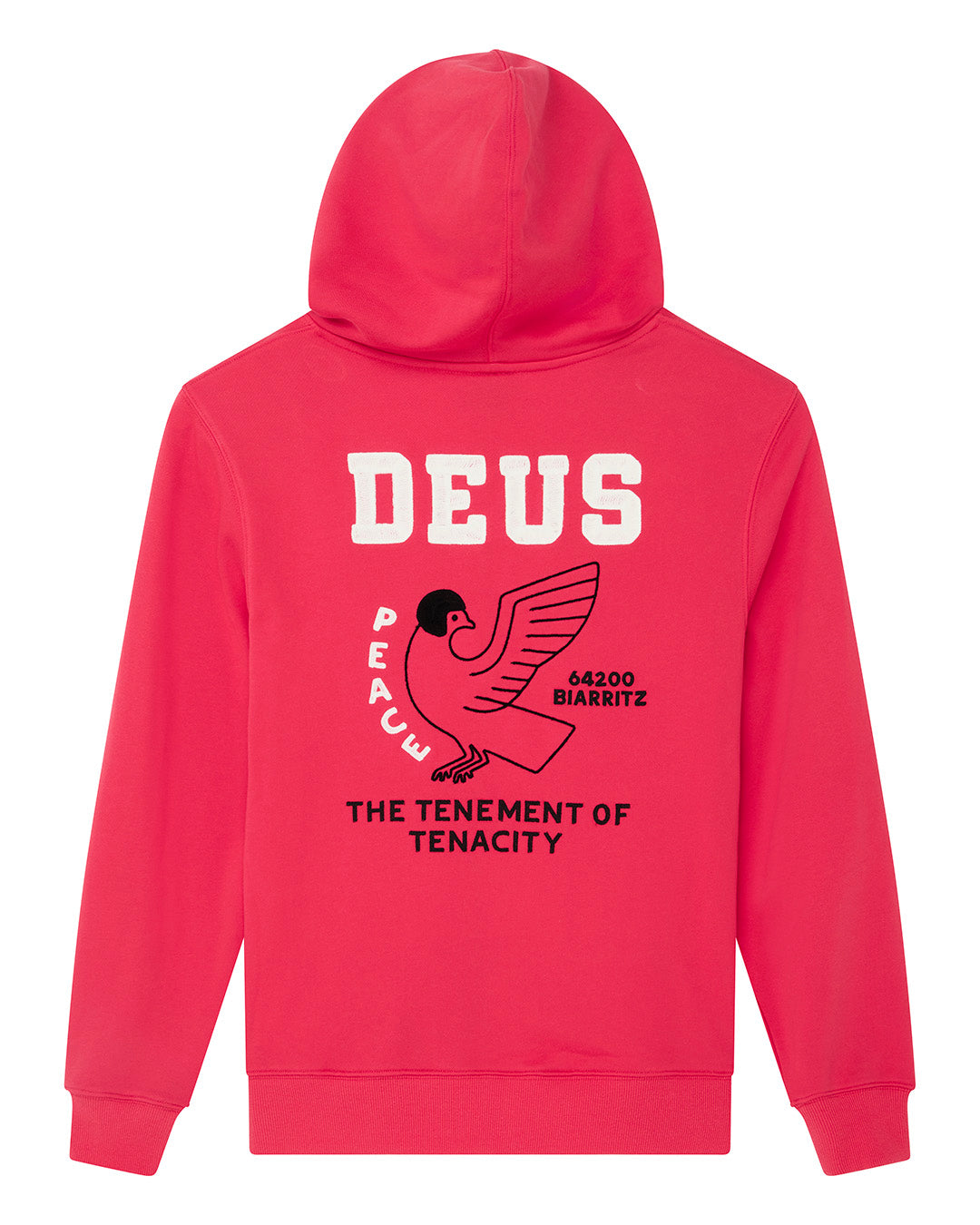 Sweaters | Deus Ex Machina | Buck Up Zip Hoodie - Melon Red – Deus