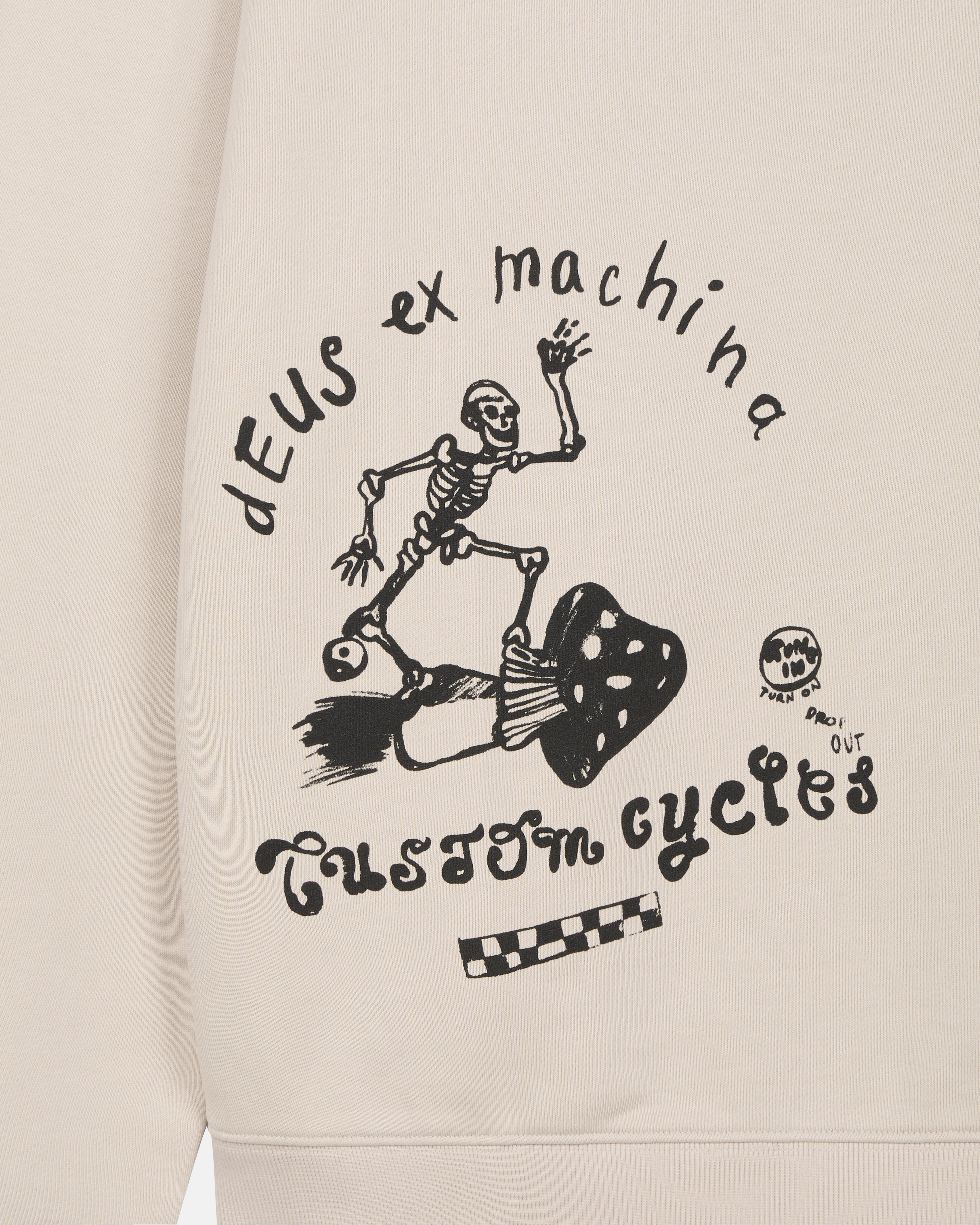 Sweaters | Deus Ex Machina | Doodle Dyed Hoodie - Ecru – Deus Ex