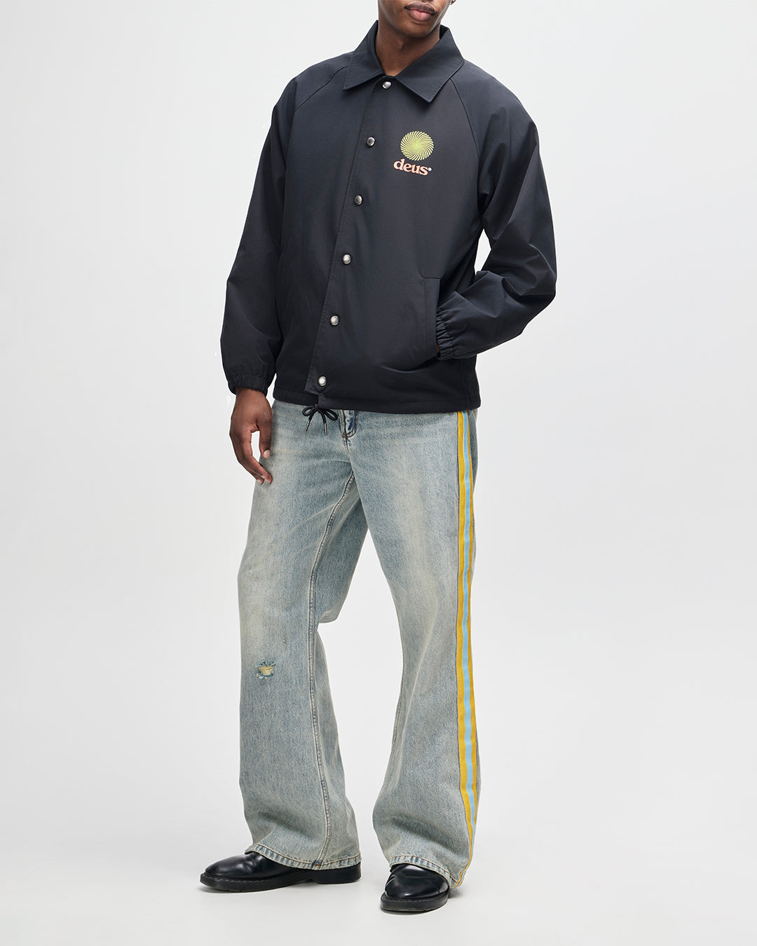 Jackets | Deus Ex Machina | Strata Coach Jacket - Black – Deus Ex