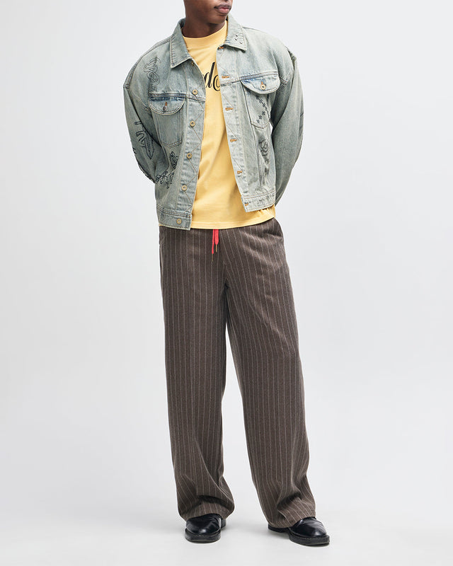 Hear & Now Stripe Pant - Gravel Grey