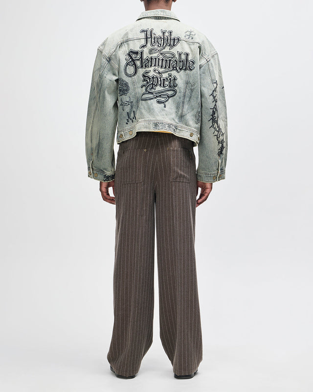 Hear & Now Stripe Pant - Gravel Grey