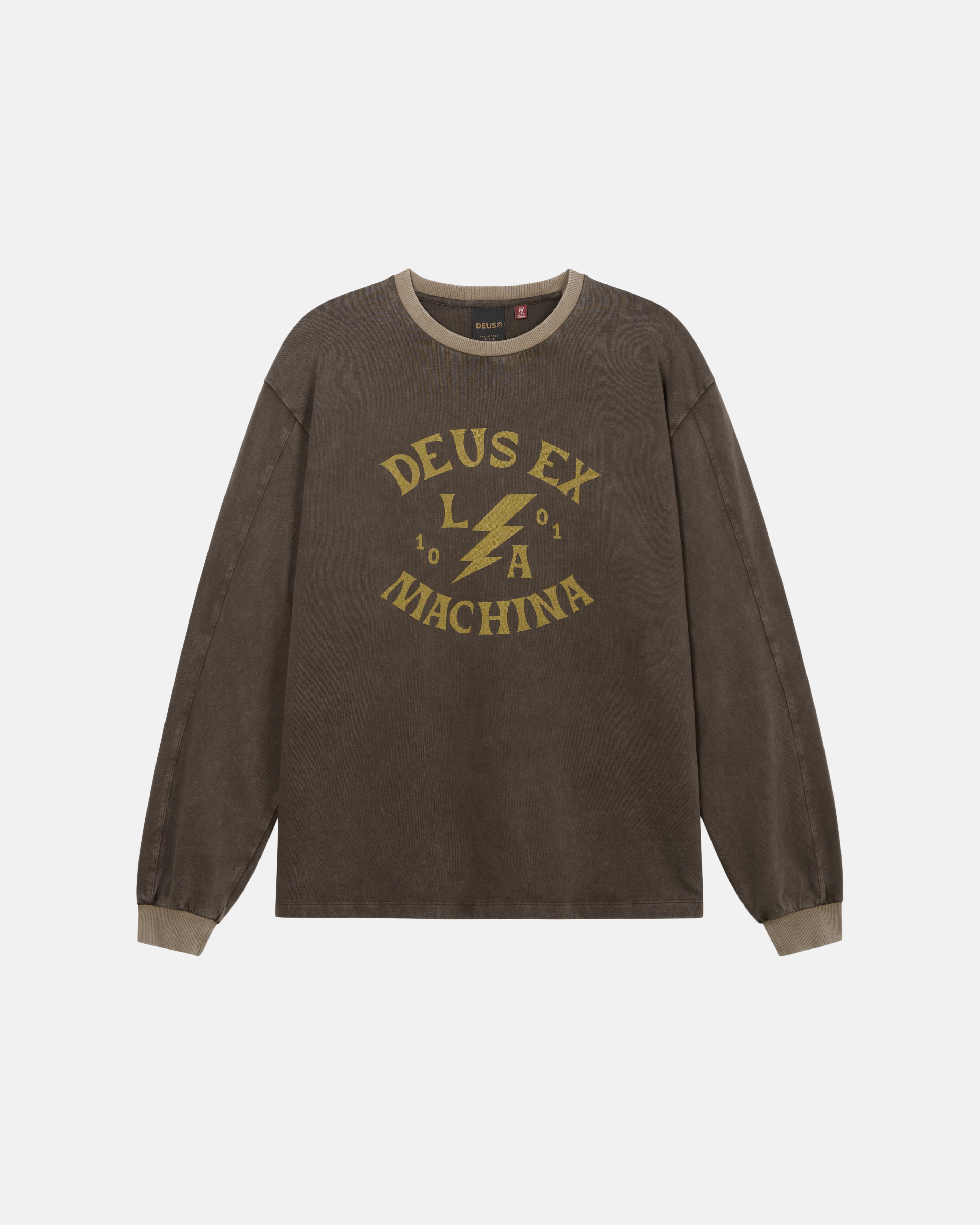 Long Sleeve T-Shirts | Deus Ex Machina | Chinook Ls Tee - Brown
