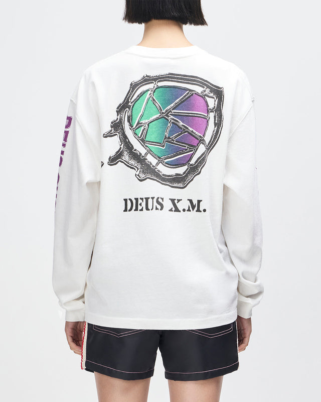 Cosmic Encounter LS Tee - Vintage White