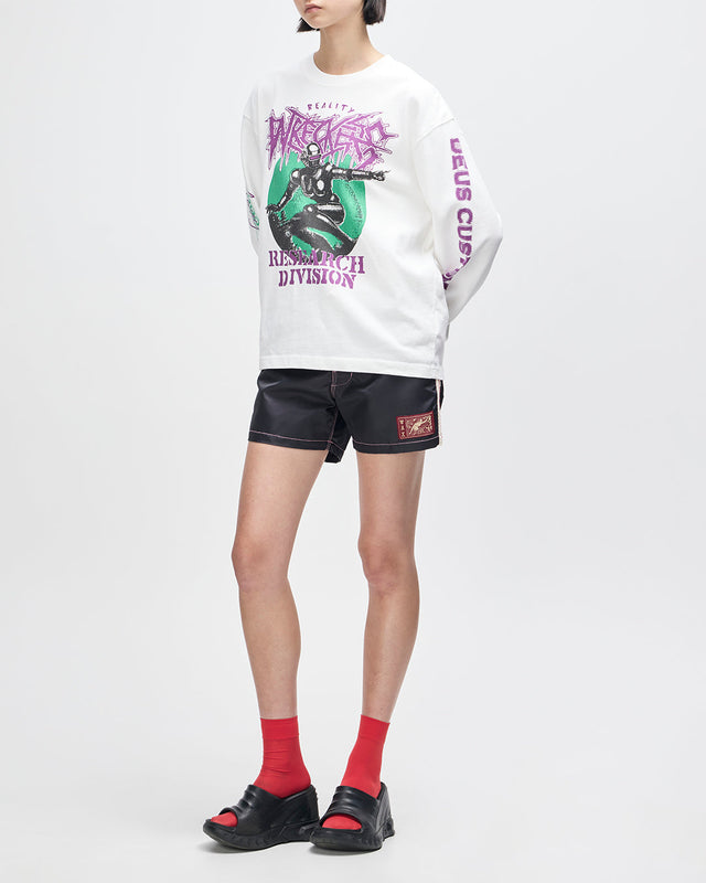 Cosmic Encounter LS Tee - Vintage White