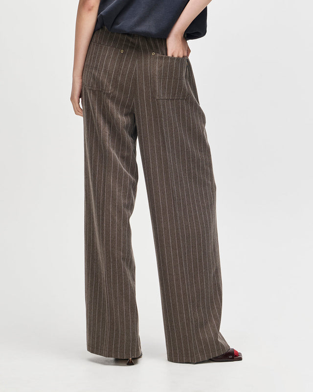 Hear & Now Stripe Pant - Gravel Grey