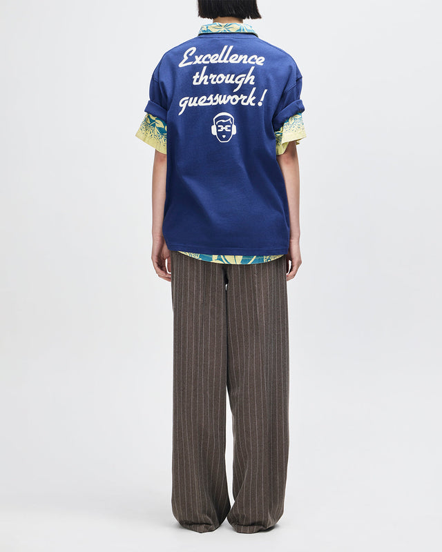 T-shirt Working Towards - Bleu Limoges