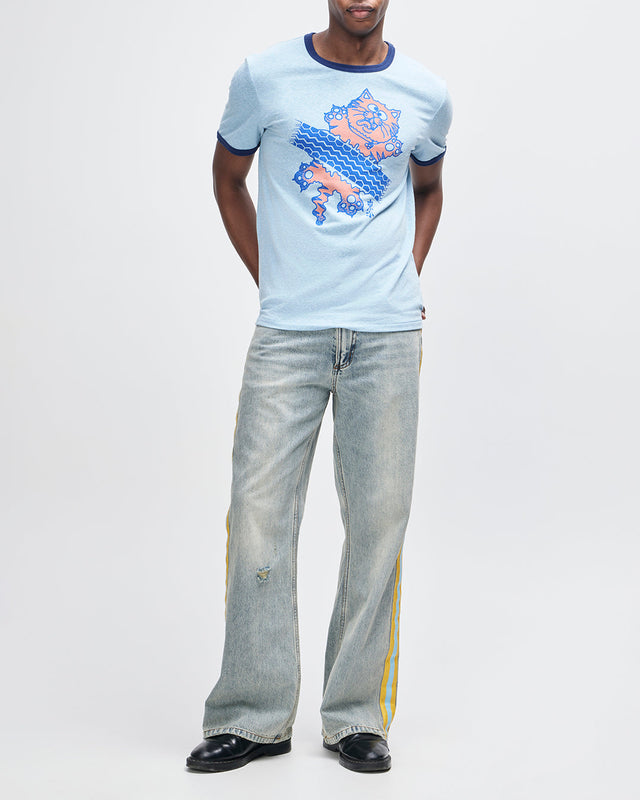 Flat Out Tee - Strong Blue