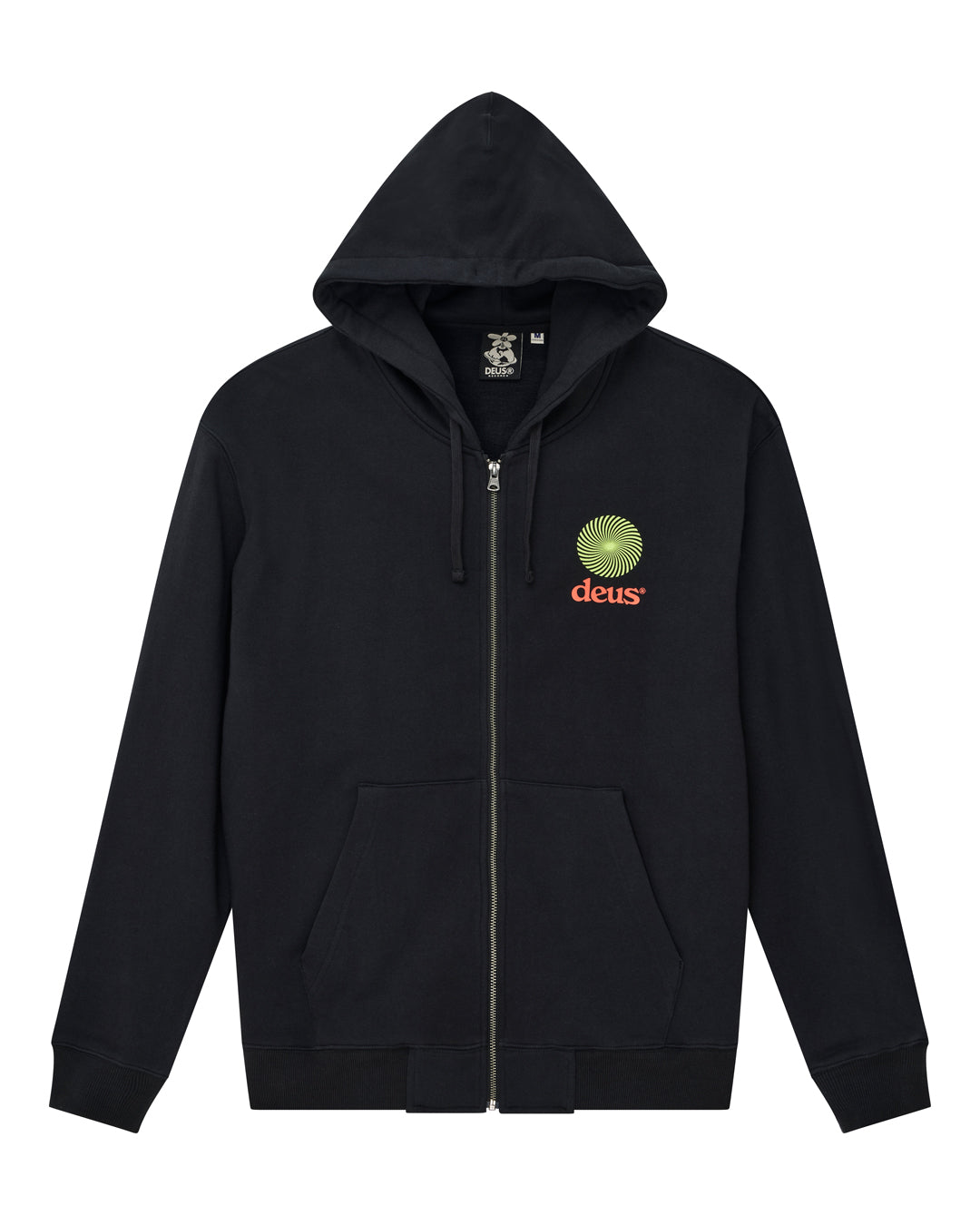 Sweaters | Deus Ex Machina | Strata Zip Hoodie - Black – Deus Ex