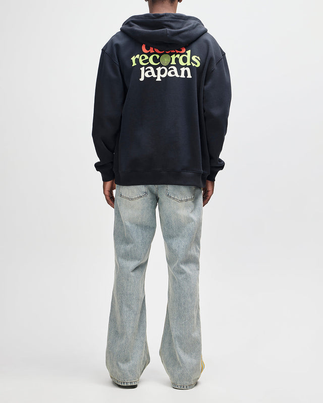 Strata Zip Hoodie - Black