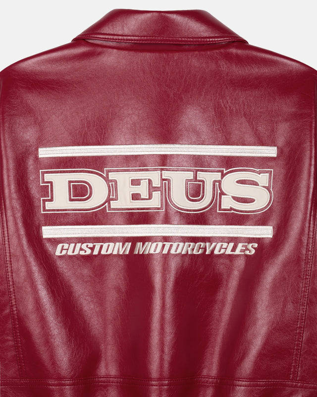 W. Enduro Leather Jacket - Red