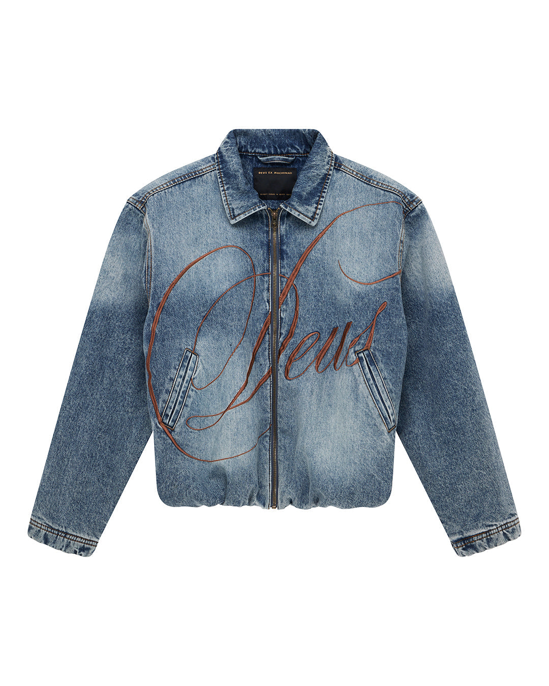 Jackets | Deus Ex Machina | Grand Raid Denim Bomber - Stonewash