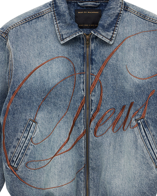 Grand Raid Denim Bomber - Stonewash Indigo