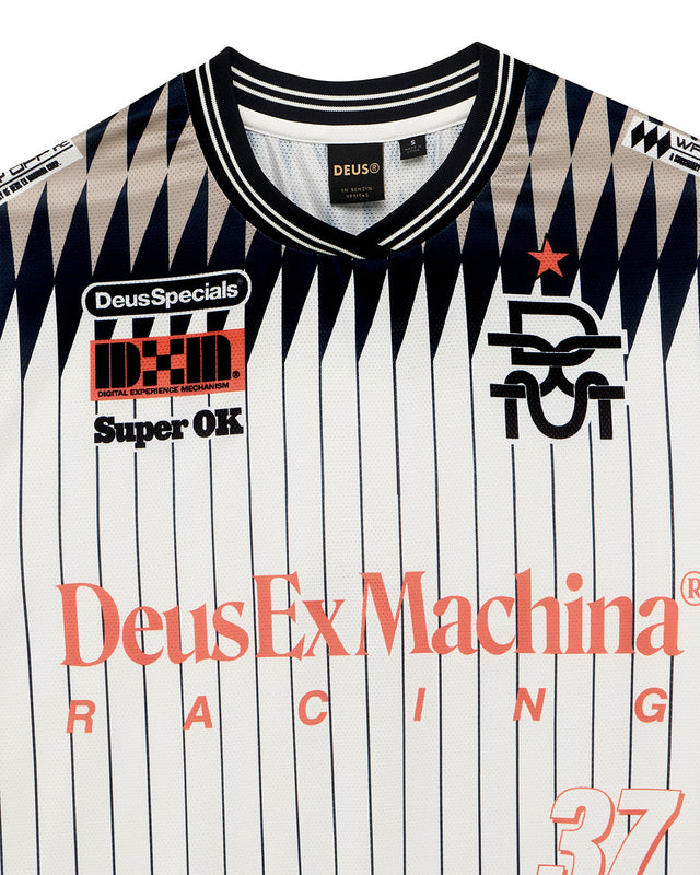 Arrii Moto Jersey - Flame Whisper White