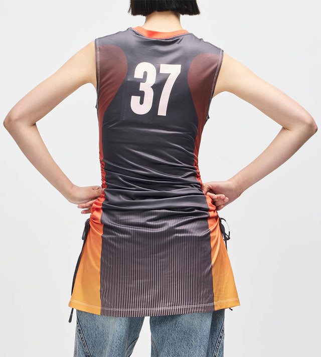 De Soleil Moto Dress - Java Sunset