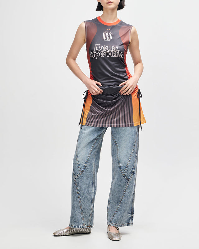 De Soleil Moto Dress - Java Sunset