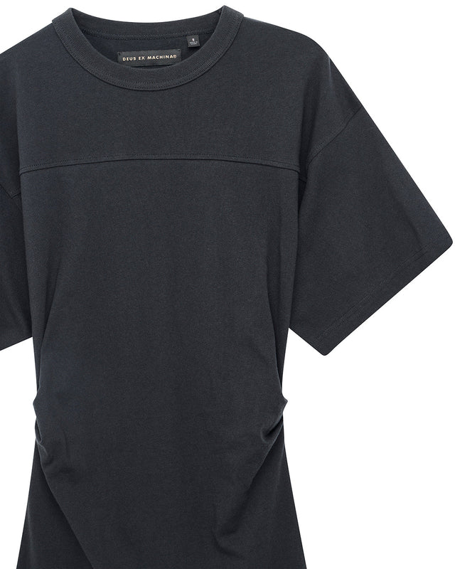 Christine Embro Tee Dress - Black