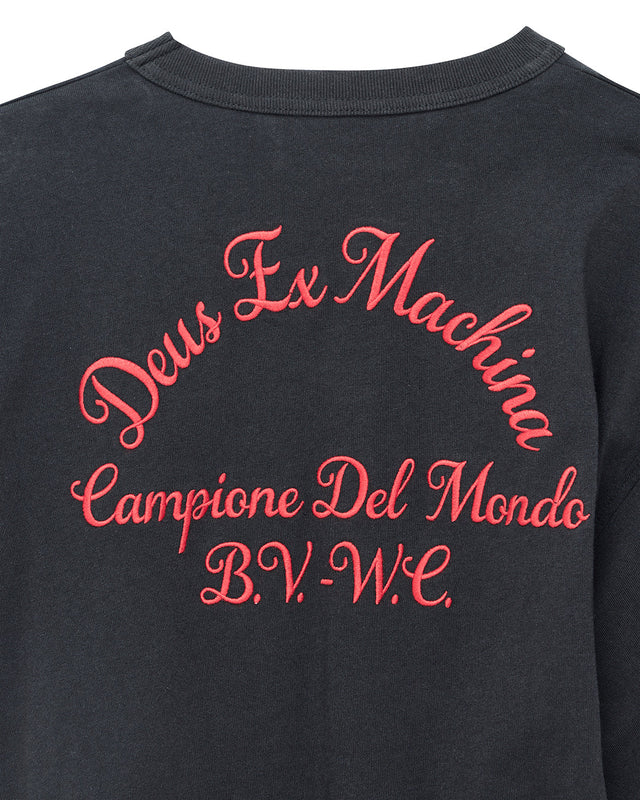 Christine Embro Tee Dress - Black