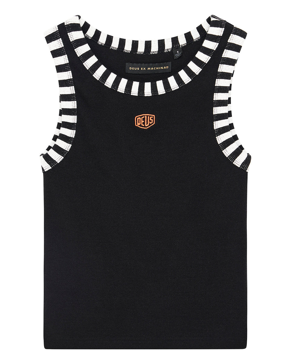 Tanks | Deus Ex Machina | Rally Shield Tank - Black – Deus Ex Machina ...