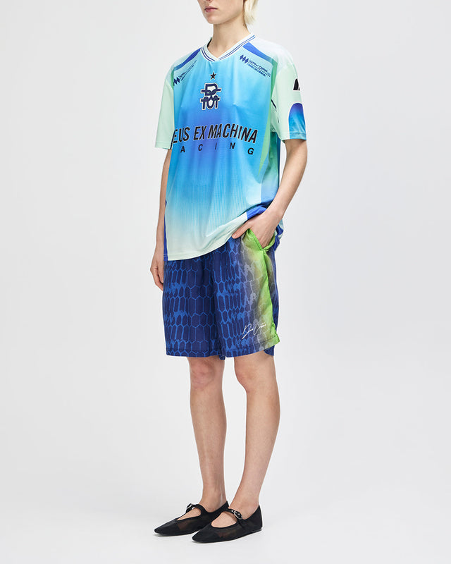 Peak Moto Tee - Baltic Lime