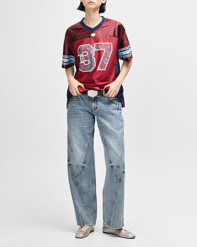 Cresto #37 Top - Burgundy