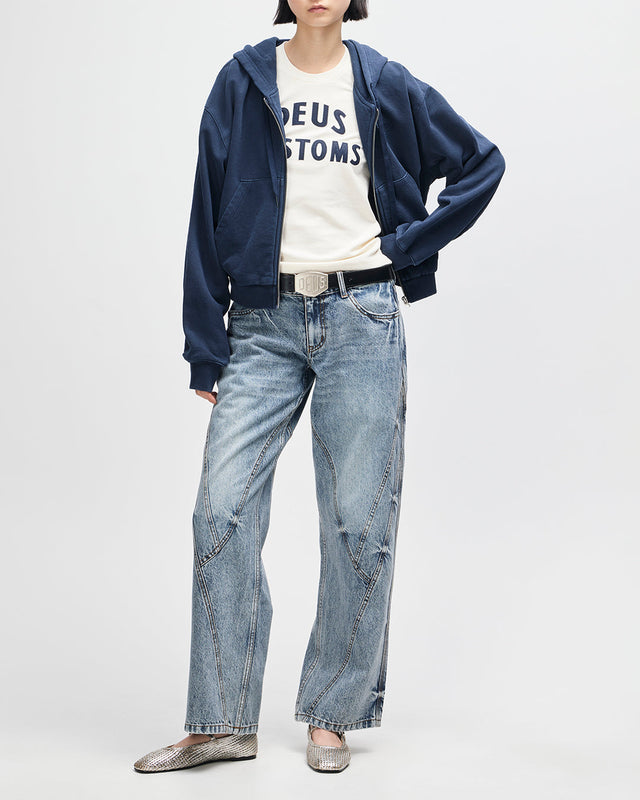 Riviera Hoodie - Indigo Snow