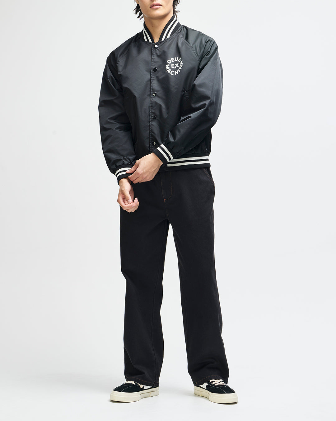Jackets | Deus Ex Machina | Stadium Jacket - Black – Deus Ex