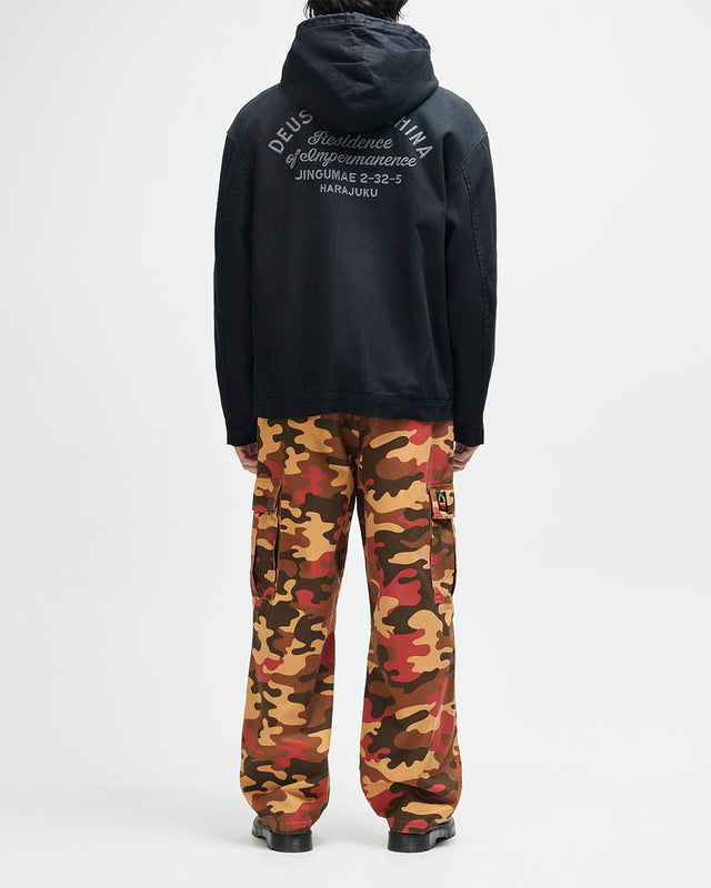 Harajuku Hooded Jacket - Black