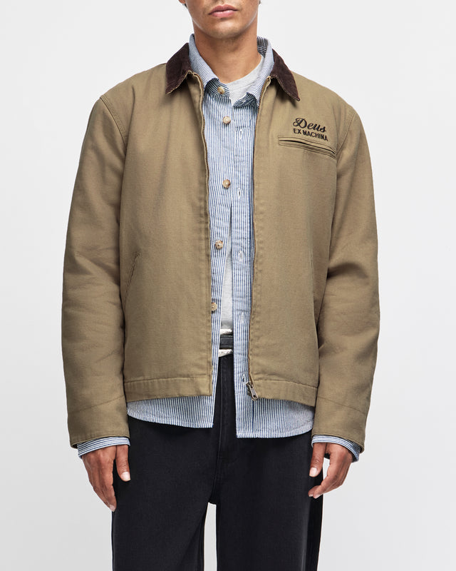 Address Workwear Jacket - Olive Green