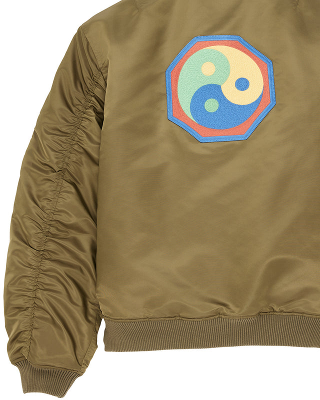 Monty Flight Jacket - Olive Green