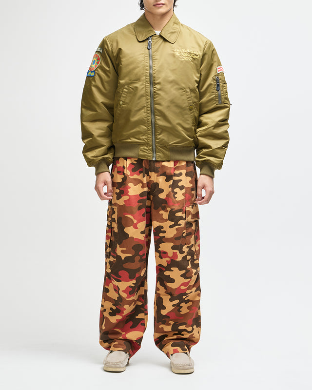 Monty Flight Jacket - Olive Green