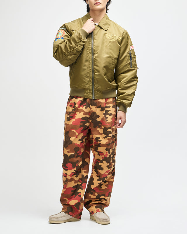 Monty Flight Jacket - Olive Green
