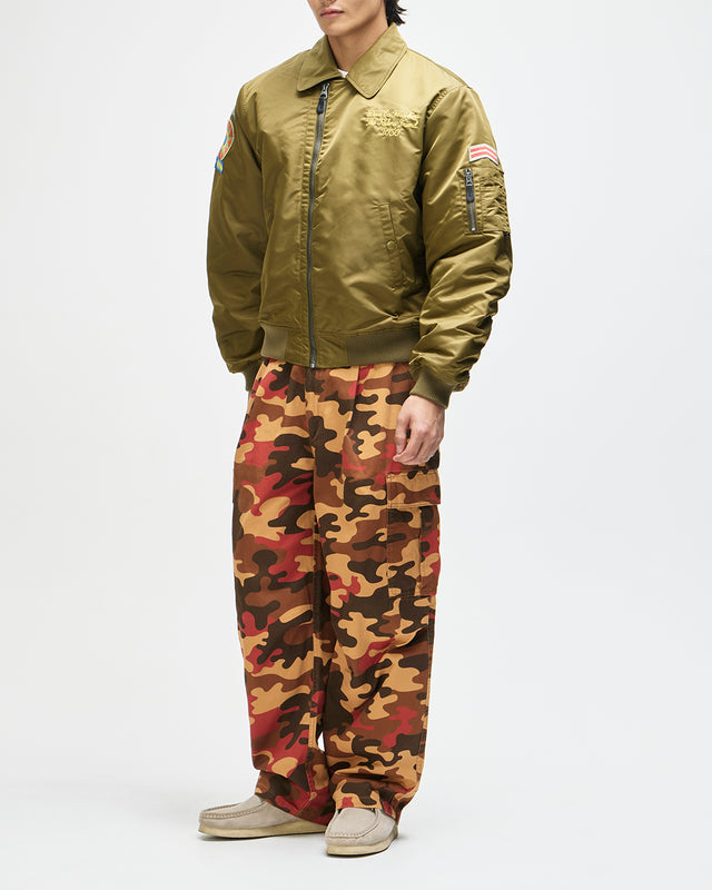 Monty Flight Jacket - Olive Green