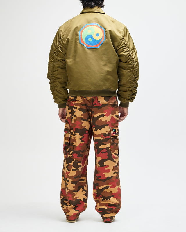 Monty Flight Jacket - Olive Green