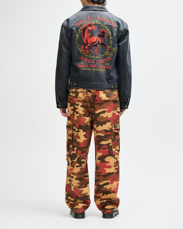 Unchained Trucker Jacket - Washed Black