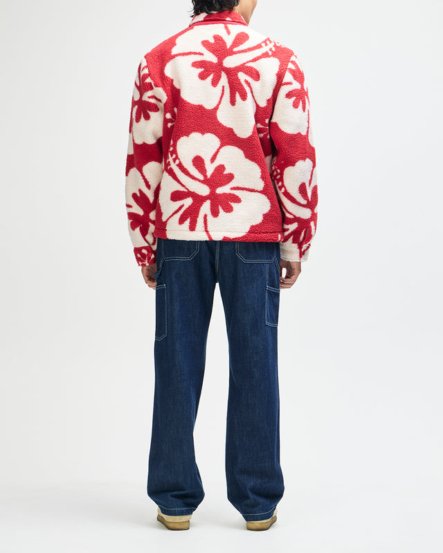 Oahu Sherpa Jacket - Cherry Red