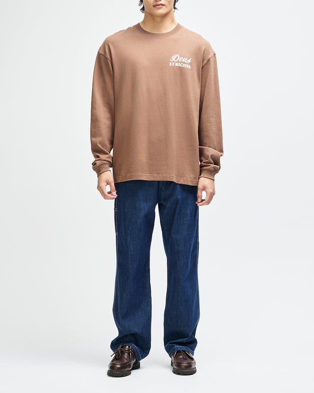 Harajuku Sign Ls Tee - Bison Brown