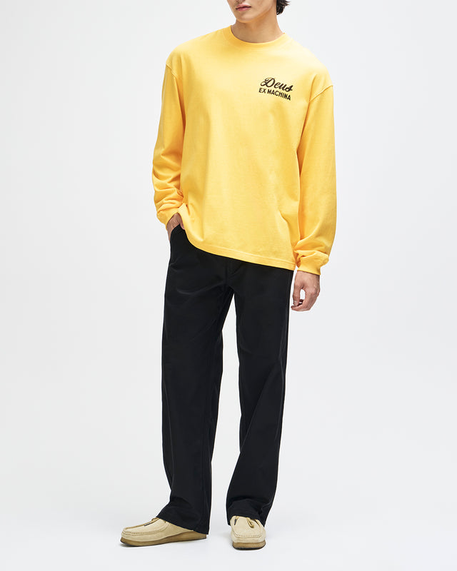 Seoul Sign Ls Tee - Citrus Orange