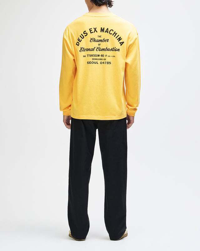 Seoul Sign Ls Tee - Citrus Orange