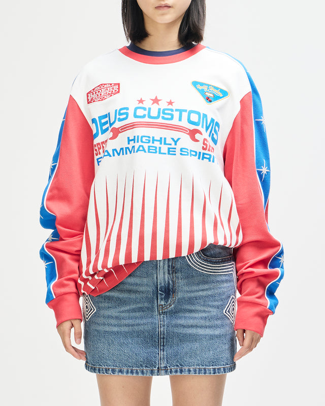 Trife Life Moto Jersey - Tofu White