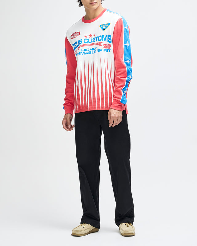 Trife Life Moto Jersey - Tofu White
